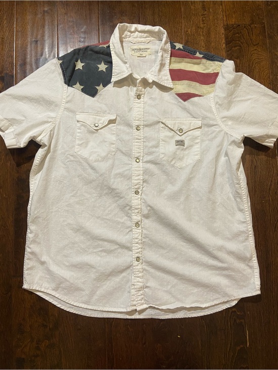 Denim & Supply Ralph Lauren Other - Ralph Lauren Denim & Supply Western Shirt American Flag Yoke Mens 2XL
